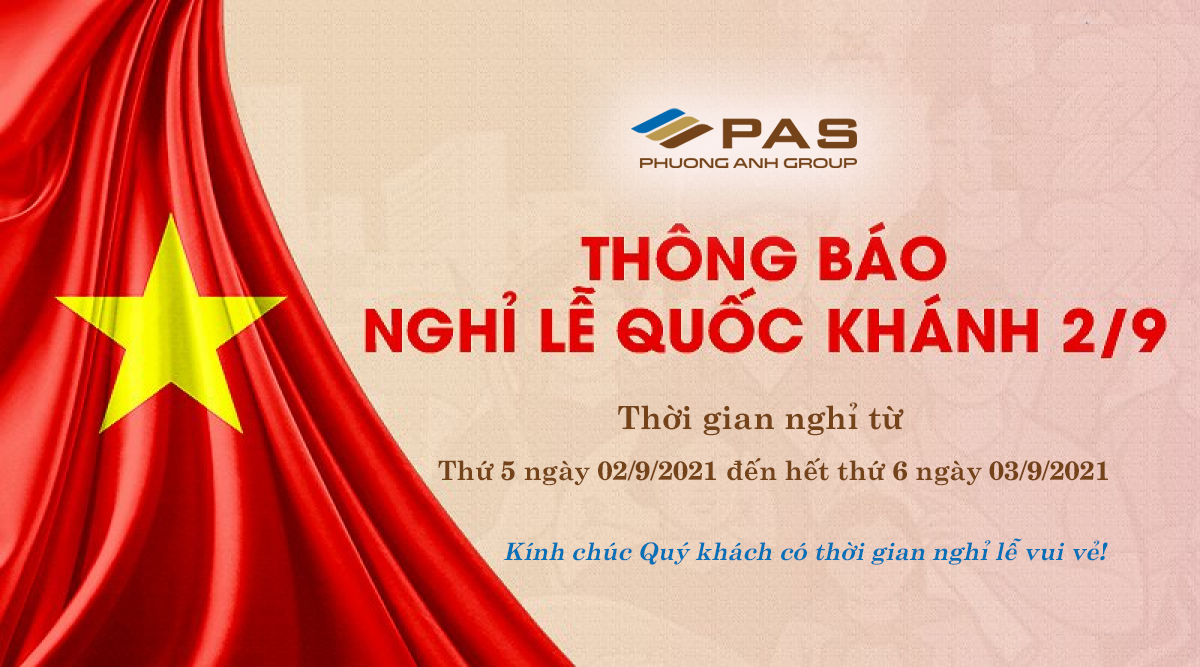 Thông báo nghỉ lễ Quốc Khánh 2/9